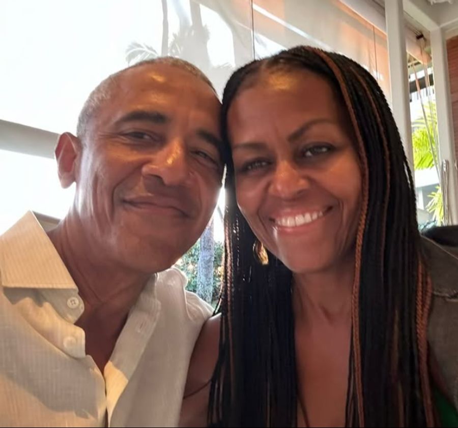 Dieses Foto veröffentlichten die Obamas am Valentinstag.