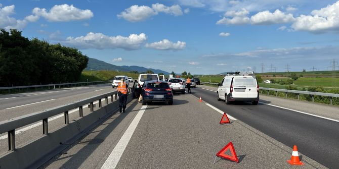 Auffahrkollision auf A1