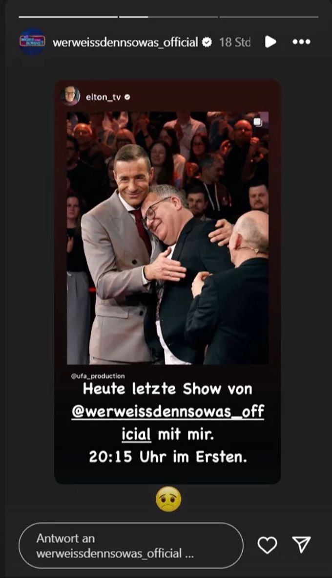 Beim Finale wurde es für Elton und Co. emotional. Elton abschied show