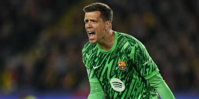 Wojciech Szczesny hütet derzeit das Tor des FC Barcelona – und raucht viel. FC Barcelona Wojciech Szczesny