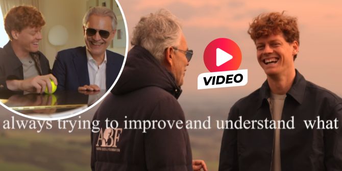 Jannik Sinner Andrea Bocelli