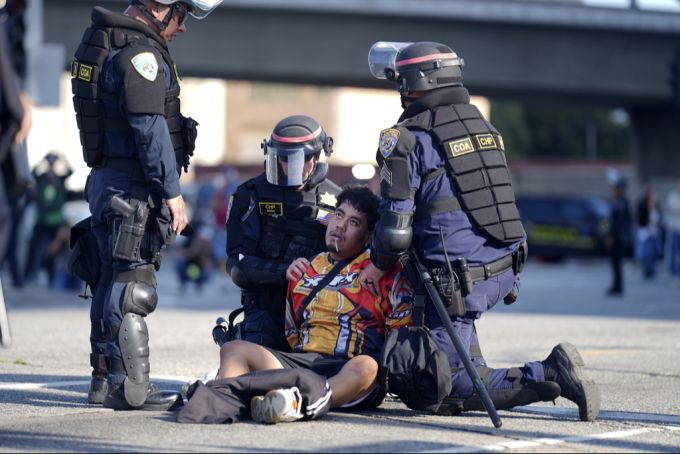 In Los Angeles kommt es laut der Polizei vermehrt zu Verhaftungen. Los Angeles