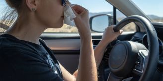 Schleitheim SH - Autofahrerin prallt in Baum – weil sie niesen musste