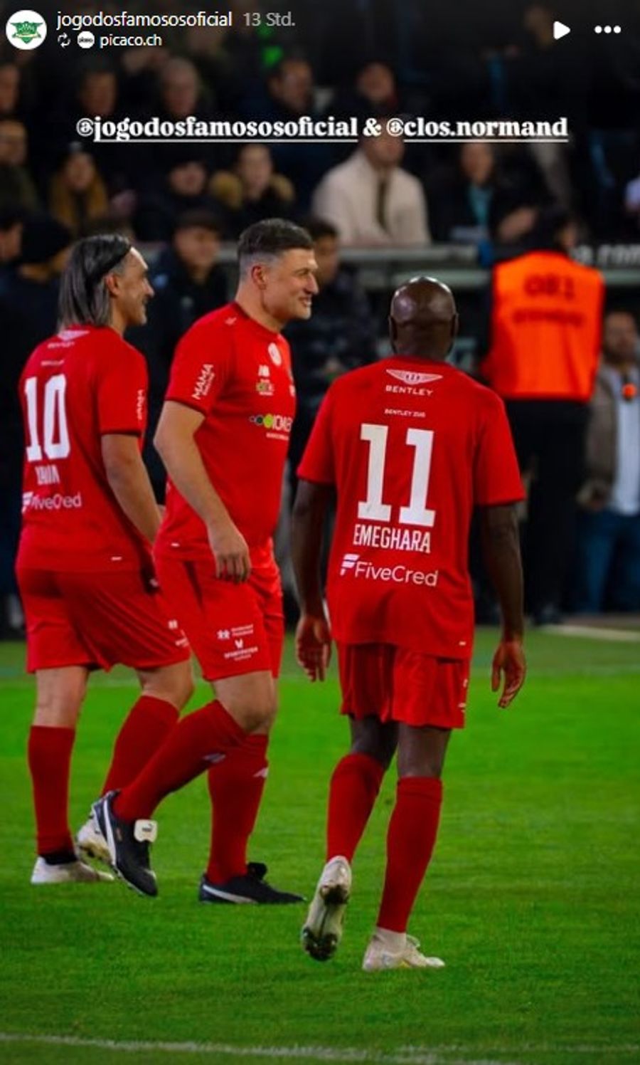 Hakan Yakin mit Vero Salatic und Innocent Emeghara.