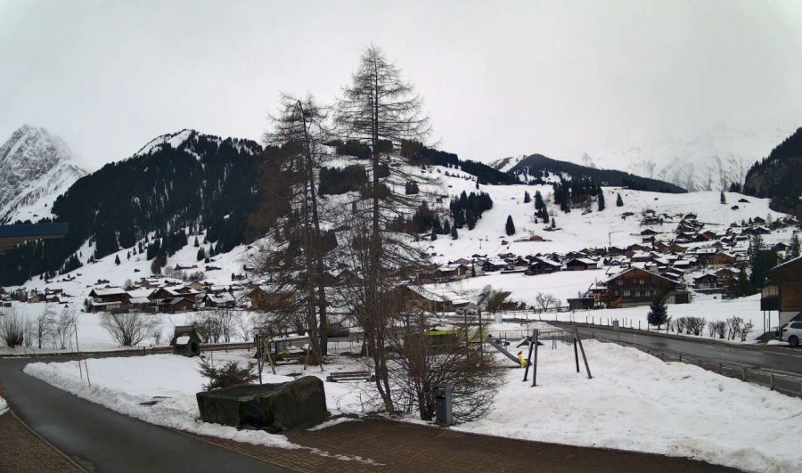 Am Sonntag war alles noch weiss. Dann kam der Regen.