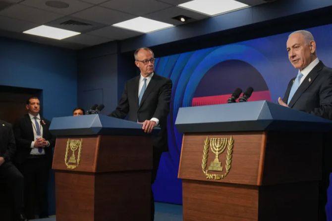 Merz Netanjahu Pressekonferenz