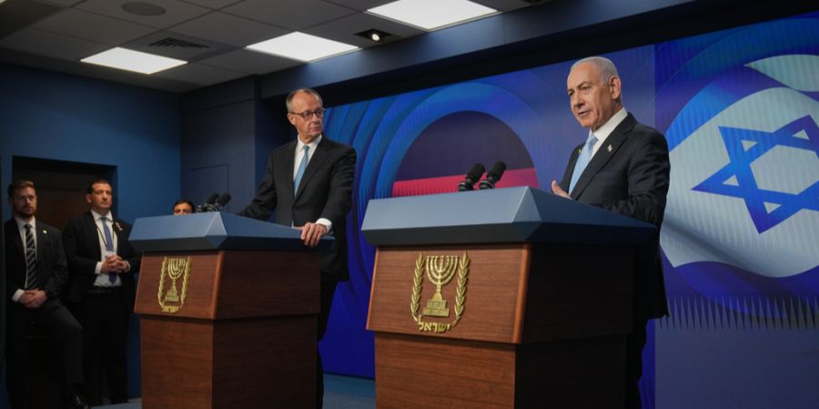 Merz Netanjahu Pressekonferenz