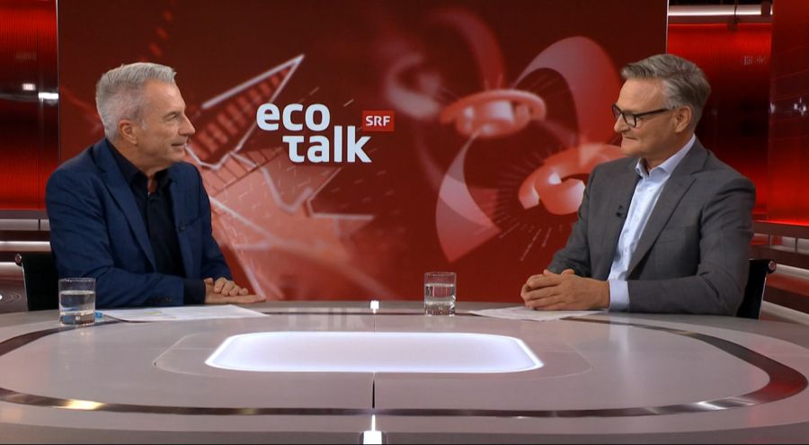 Mario Irminger, Chef der Migros, war als Gesprächspartner zu Gast im «Eco Talk» von SRF.
