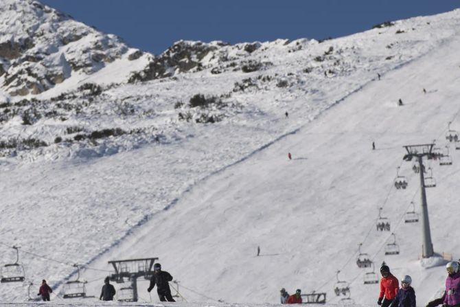 Skipiste Bansko Bulgarien