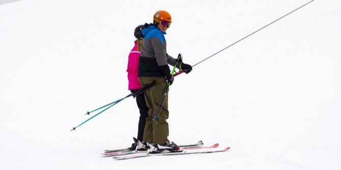 Skilift Bügellift Winter Schnee