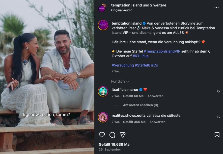 temptation island vip