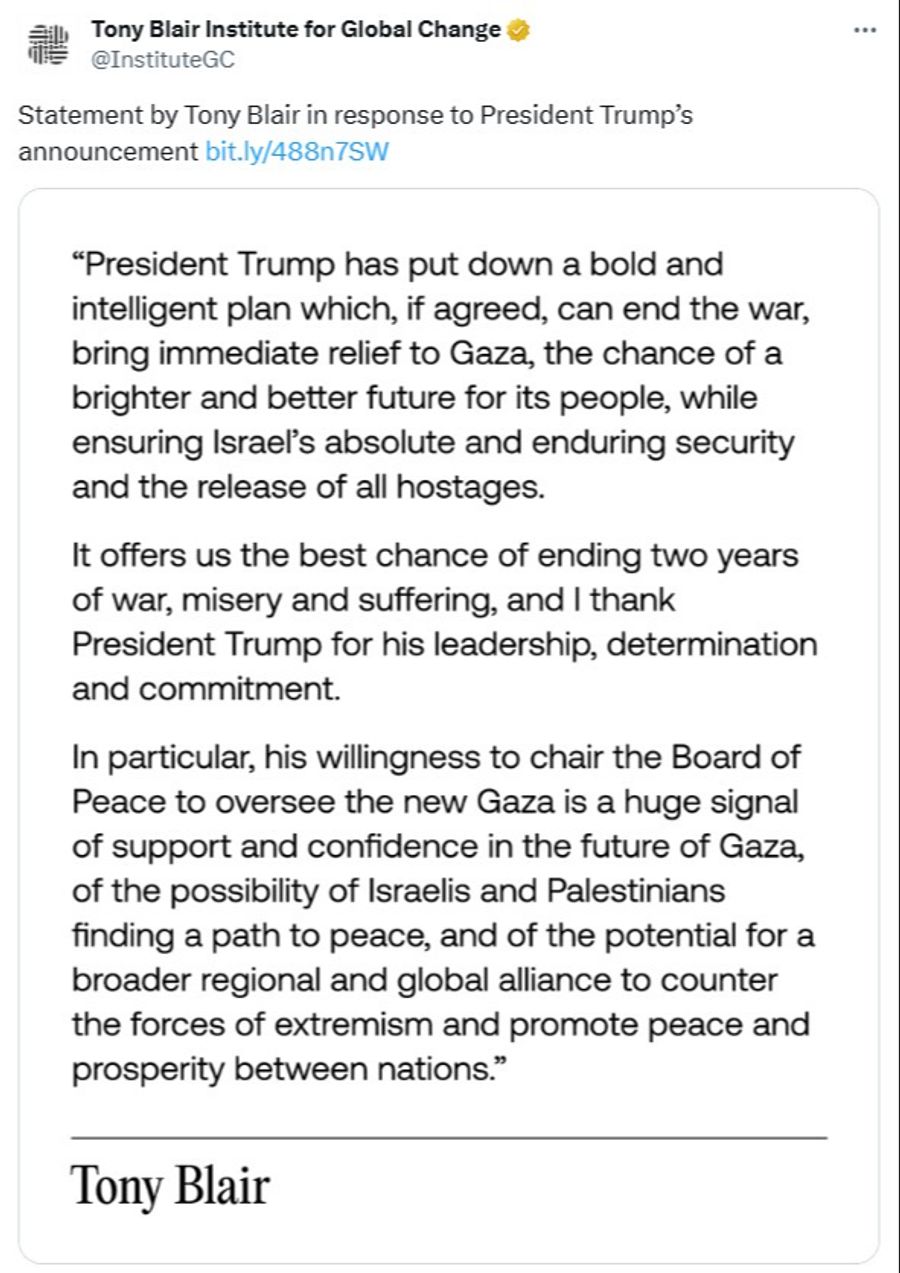 Donald Trump Friedensplan