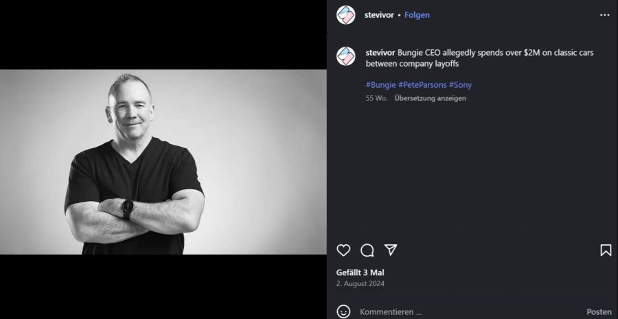 Bungie CEO Pete Parsons