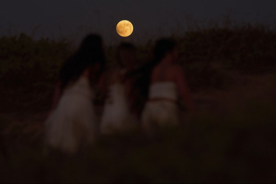 Hier ist der Blutmond über Israel zu sehen.