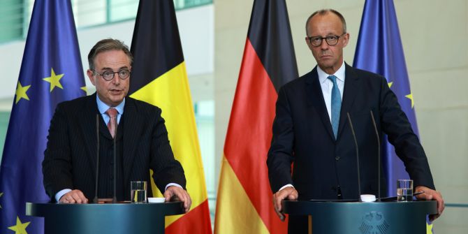 Bundeskanzler Friedrich Merz und Belgiens Premier Bart De Wever