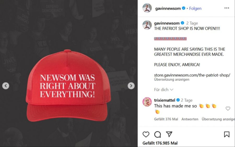 gavin newsom trump