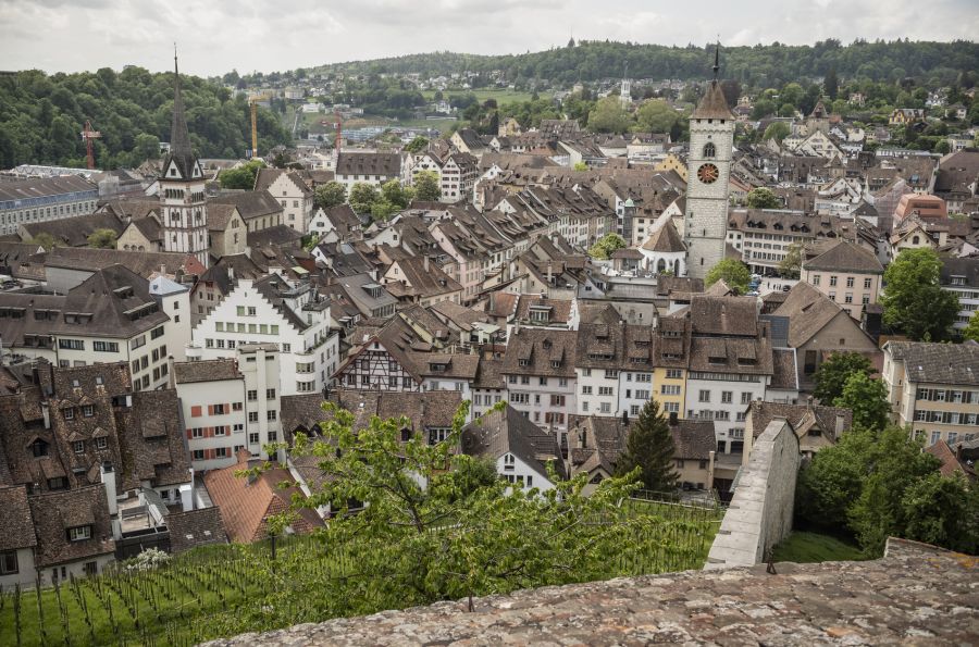 In Schaffhausen herrscht momentan trübes Wetter vor.