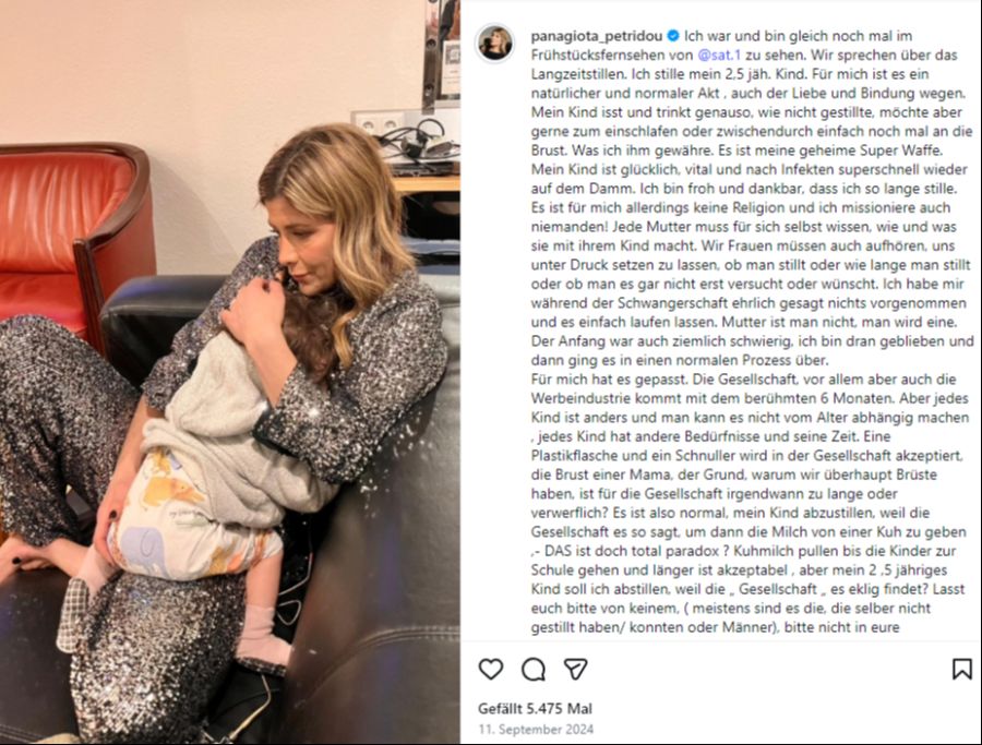 Es ist nicht das erste Mal, dass sich die Moderatorin zu diesem Thema äussert.