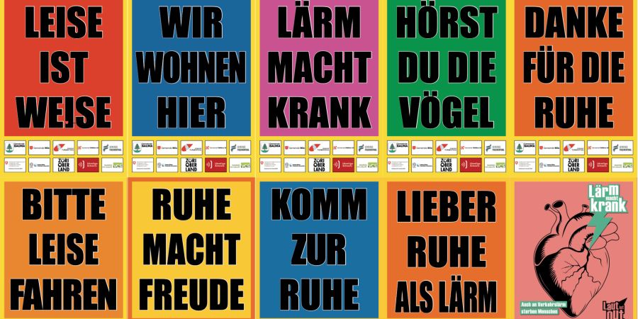 Plakate Leise ist weise Bauma