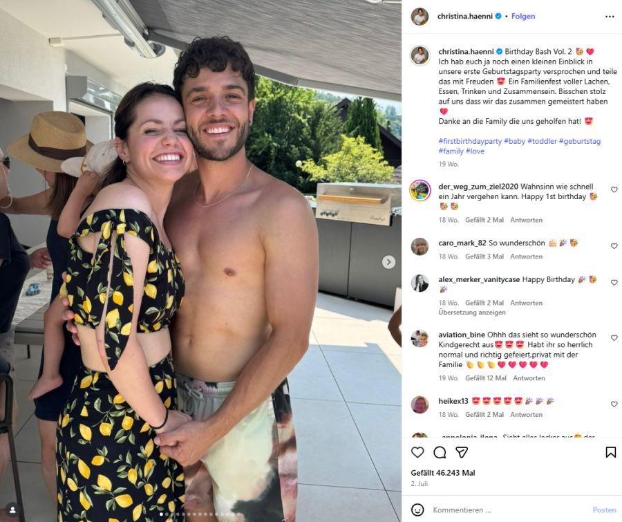 Christina und Luca Hänni leben im beschaulichen Thun, sind aber aktuell in Köln.