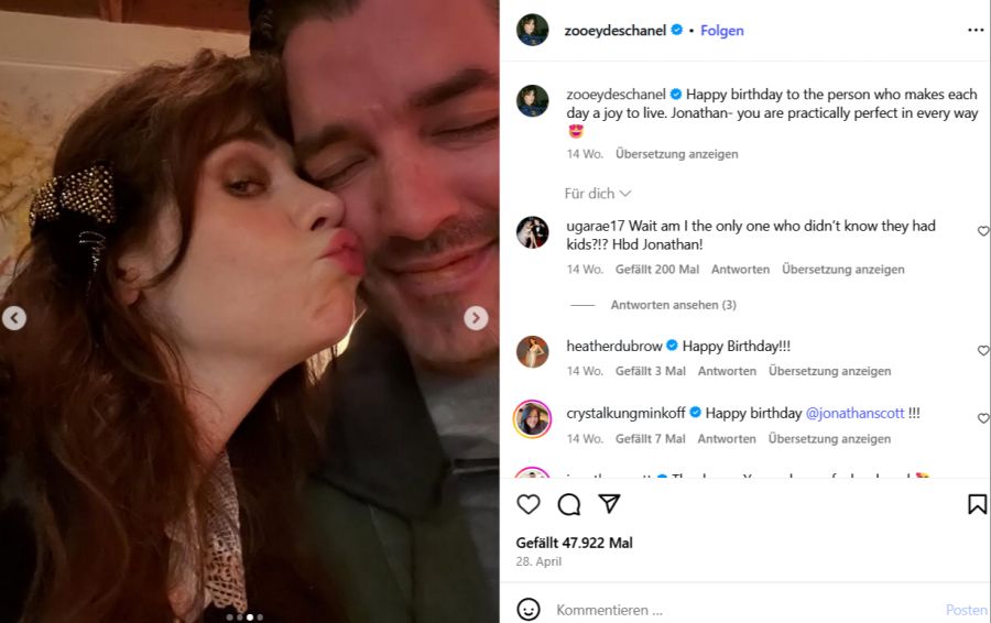 zooey hochzeit