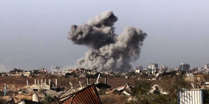 Gaza Detonation Rauchwolke