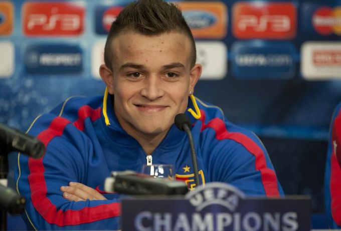 Ein junger Xherdan Shaqiri beim FC Basel. Xherdan Shaqiri