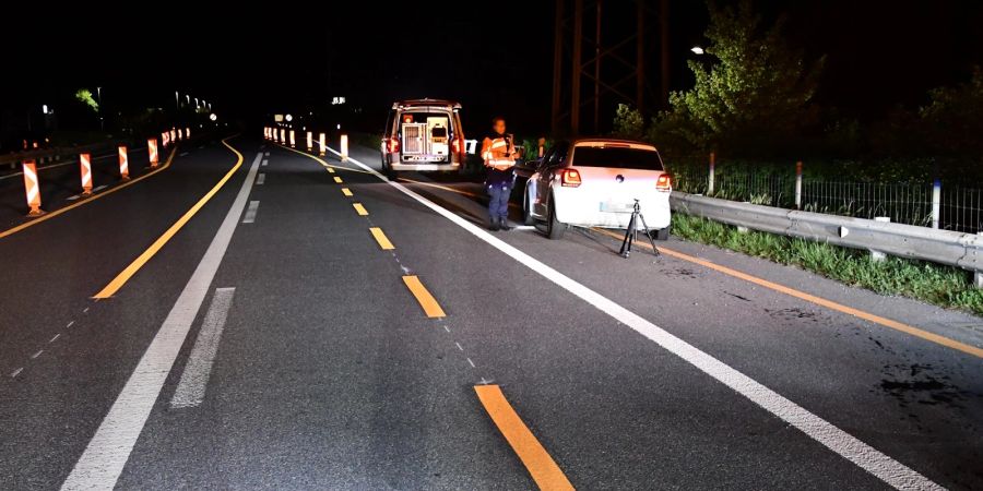 Unfall auf A13.