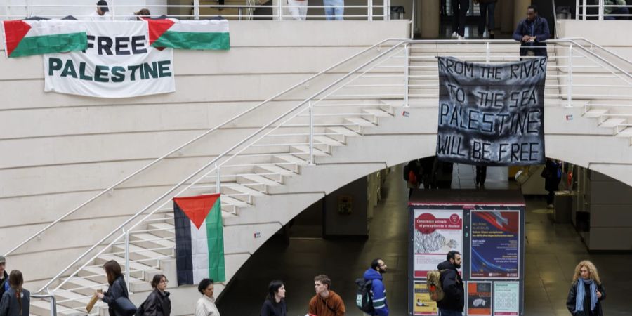 UNIGE Protest Palästina Plakate