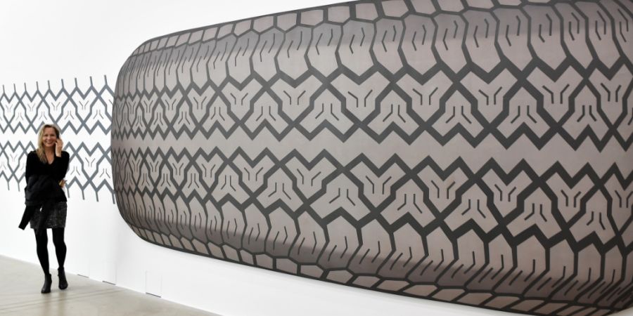 Ein Werk von Peter Stämpfli 2017 im Aargauer Kunsthaus. (Archivbild)