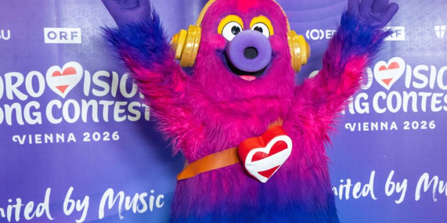 ARCHIV - Das ESC-Maskottchen Auri wird im Rahmen eines Pressetermins des ORF zum Eurovision Song Contest (ESC) 2026 vorgestellt. Foto: Georg Hochmuth/APA/dpa/Symbolbild
