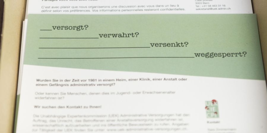 Im Kanton Zürich erhalten Betroffenen von Zwangsmassnahmen einen Solidaritätsbeitrag. Die Gesuche dafür können ab nächster Woche eingereicht werden. (Symbolbild)