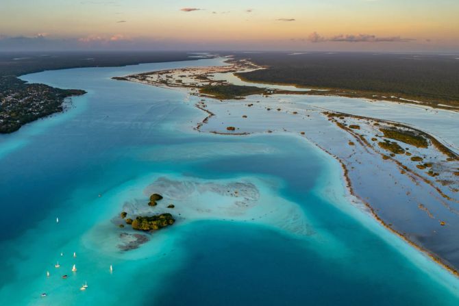 Bacalar Lagune Mexiko