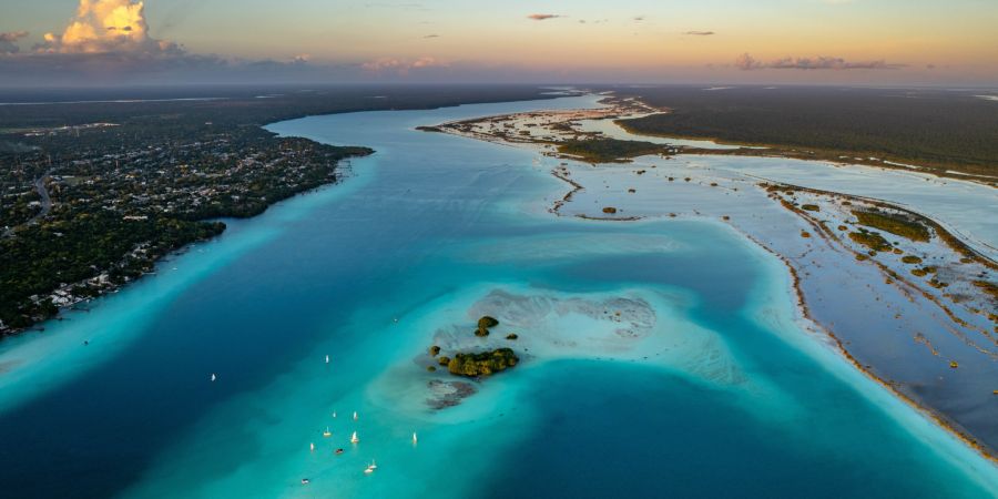Bacalar Lagune Mexiko