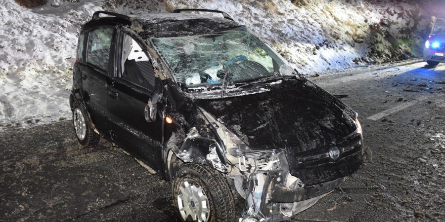 Unfall Sils Totalschaden