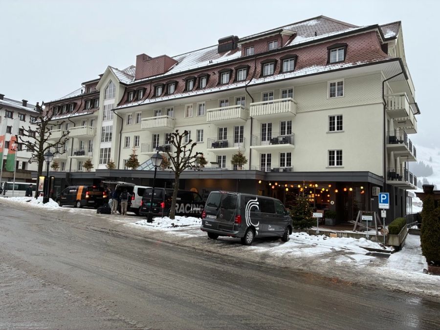 Das Hotel Cambrian in Adelboden ist am Weltcup-Wochenende die Unterkunft des US-Teams.