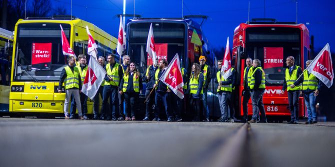 In Deutschland streikt der Nahverkehr.