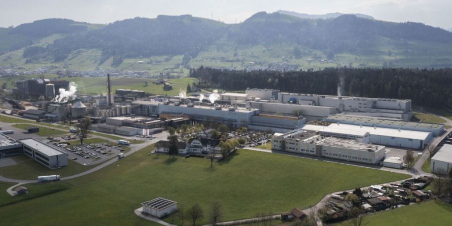Luftaufnahme der Perlen Papier AG. (Archivbild)