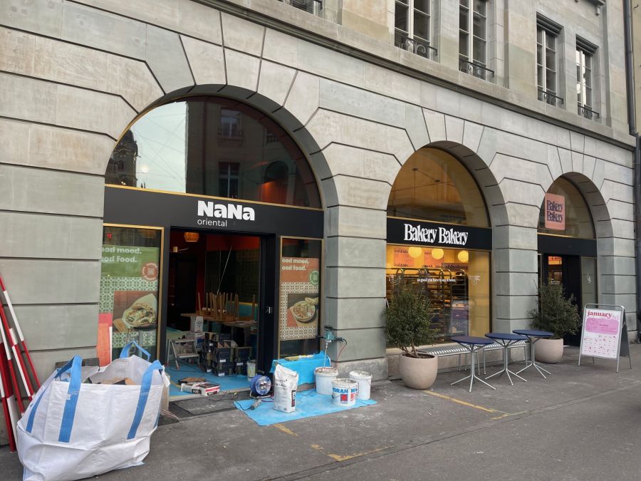 Gleich beim Haupbahnhof Bern: Das «Nana oriental» liegt direkt neben der neuen «Bakery Bakery»-Filiale.