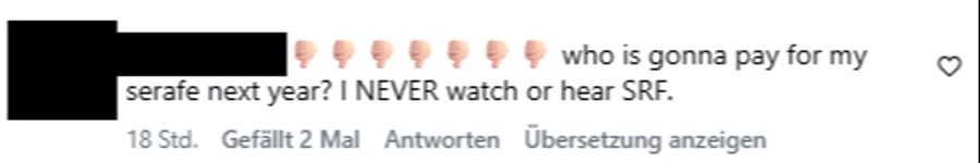 Und fragen: «Wer will nächstes Jahr für meine Serafe-Gebühr zahlen?»