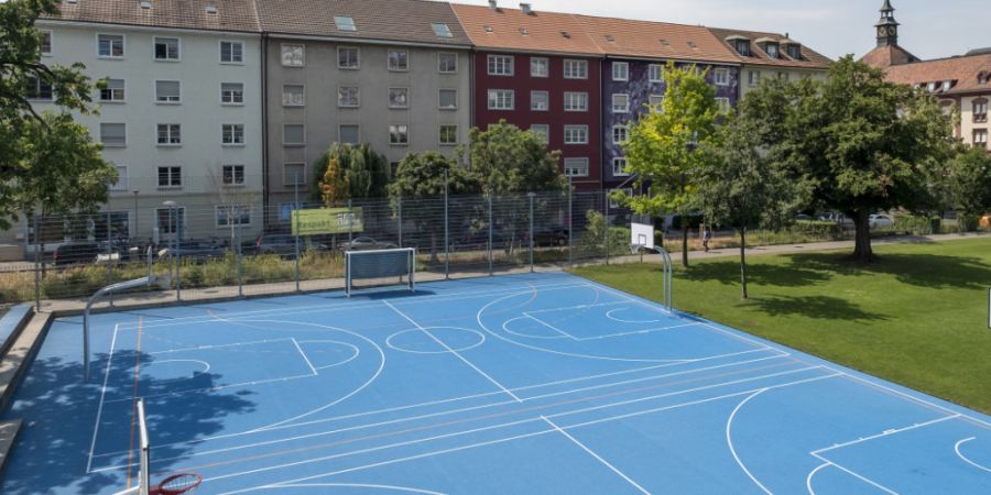 Die Taten ereigneten sich bei der Dreirosenanlage in Basel. Dort soll der Polizist zwei Asylsuchende gemäss Gerichtsurteil brutal verprügelt haben. (Symbolbild)