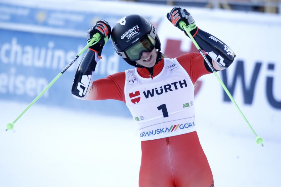 Einen Tag zuvor gewannt die 26-Jährige in Slowenien bereits den Riesenslalom.