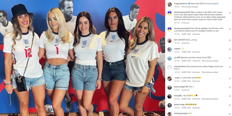 WAGs England EM 2024