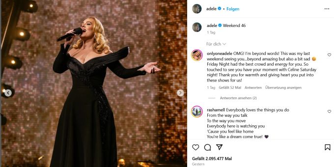 Adele está atualmente em Las Vegas por um mês. Adele