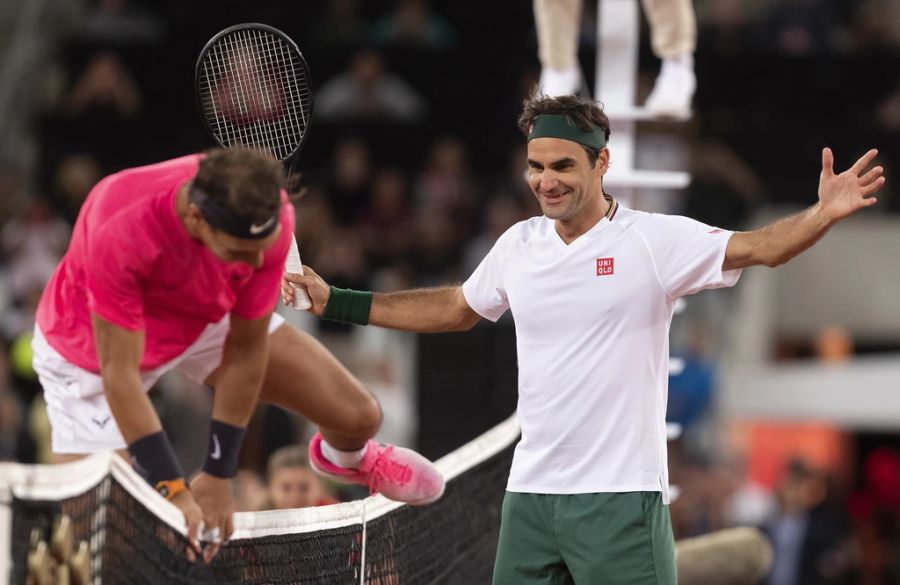 Treten Roger Federer und Rafael erneut in einem Showmatch gegeneinander an?