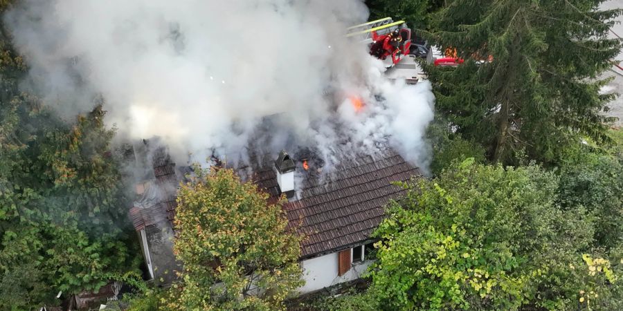 Brand von Abbruchliegenschaft.