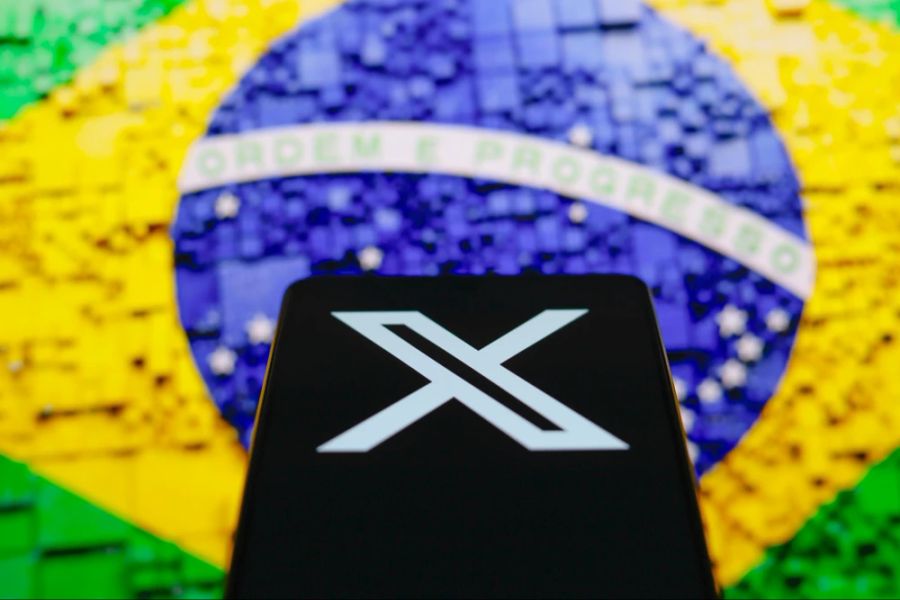 X Smartphone brasilianische Flagge