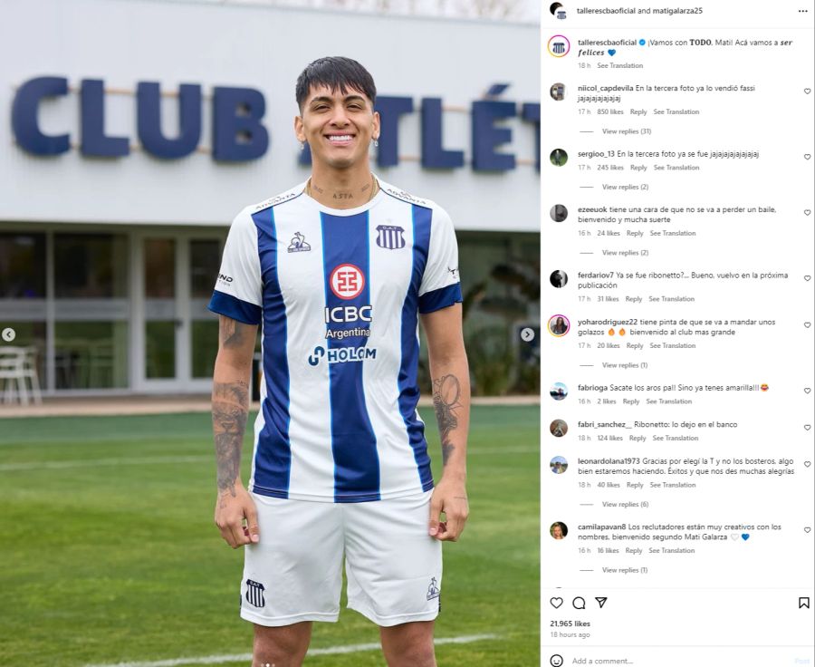 Matías Galarza CA Talleres