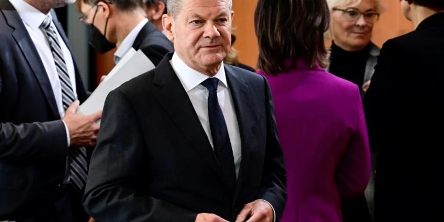 Bundeskanzler Olaf Scholz am Mittwoch in Berlin