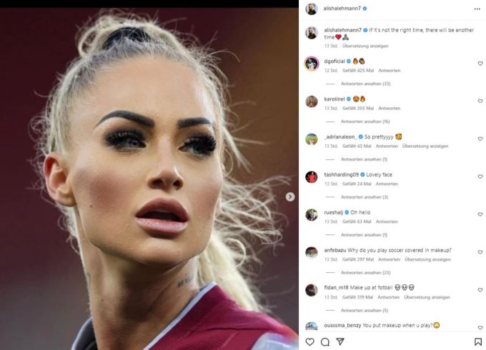 Dieser Alisha-Post auf Instagram gibt den Fans Rätsel auf. Alisha Lehmann